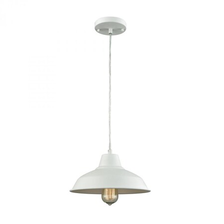 Thomas Classic Loft 1-Light Pendant in White CN770144
